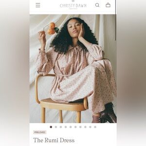 CHRISTY DAWN RUMI DRESS
Pink floral.  Size S - EUC